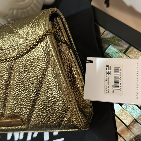 Kurt Geiger London Extra Mini Kensington Quilted Leather Wallet on a Chain - Picture 13 of 17